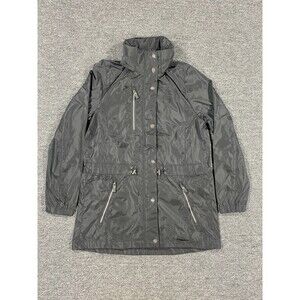 $198 Polo Ralph Lauren Golf Hidden Hood Black Windbreaker Jacket Women's Size S